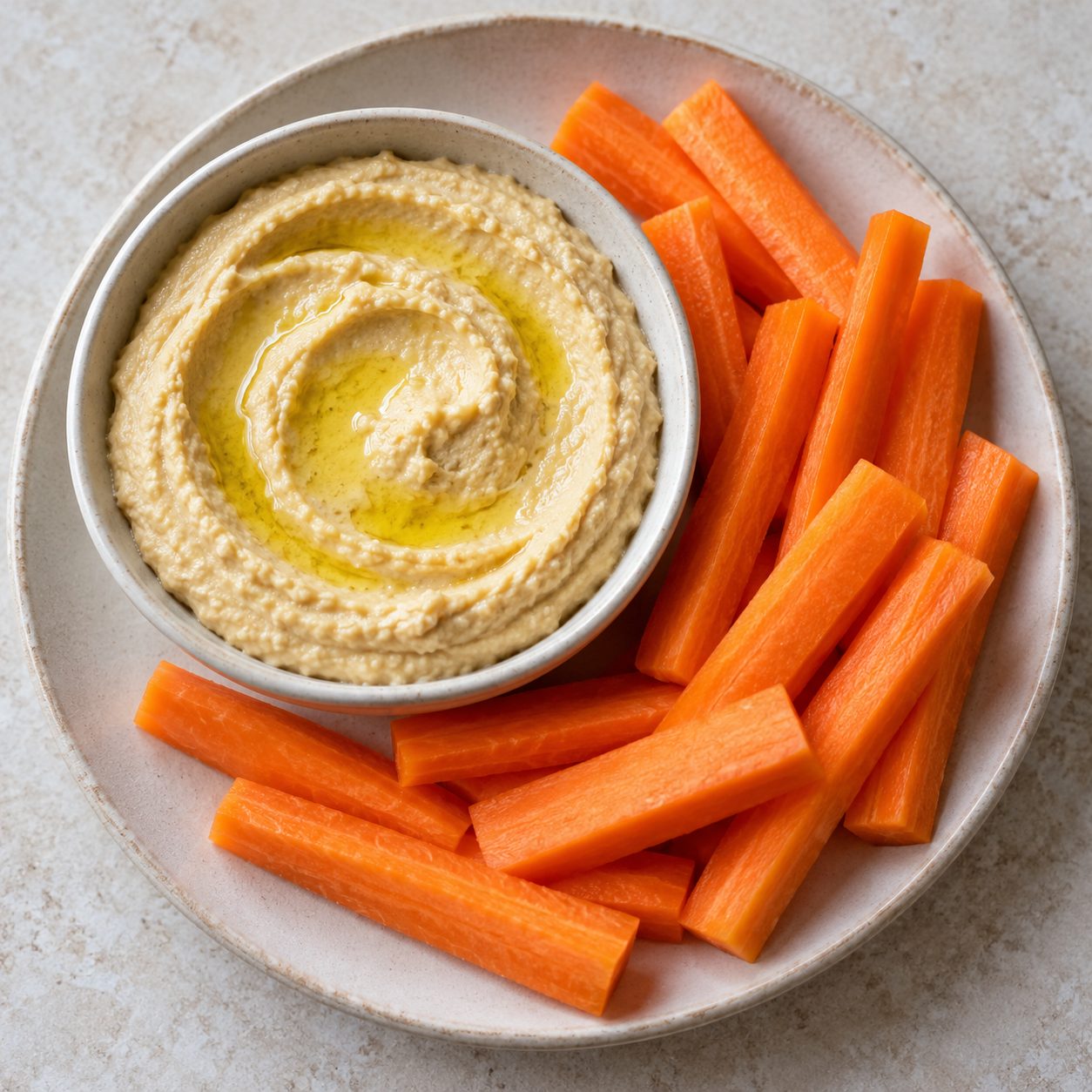 Hummus with Carrot Sticks