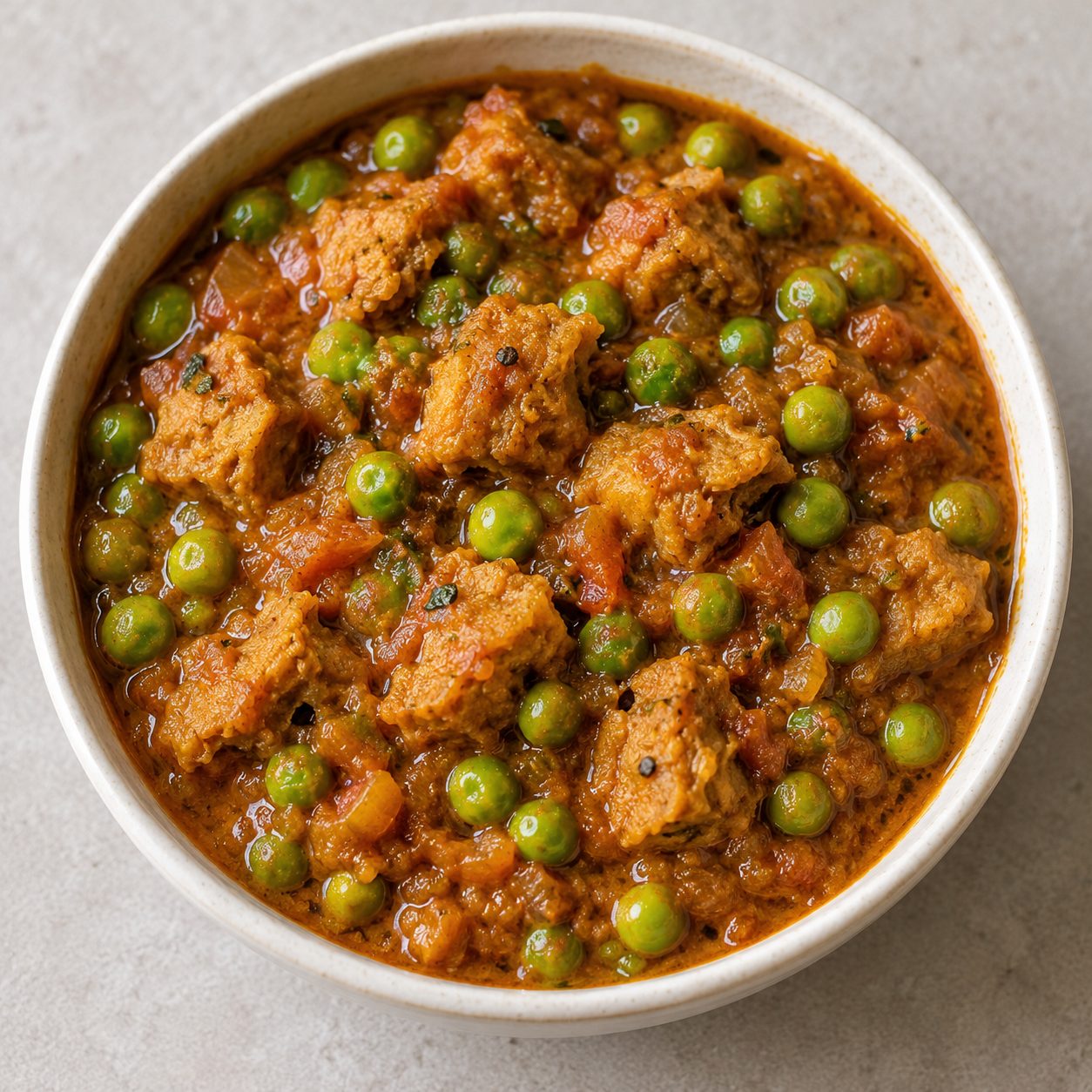 Pea vadi curry