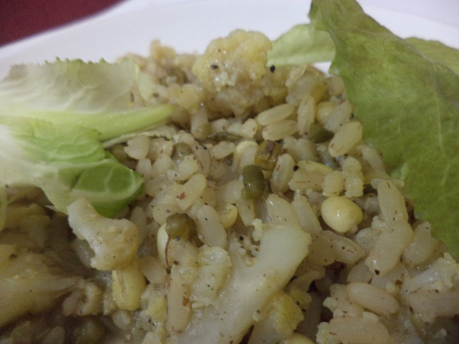 Sprouted moong pulao