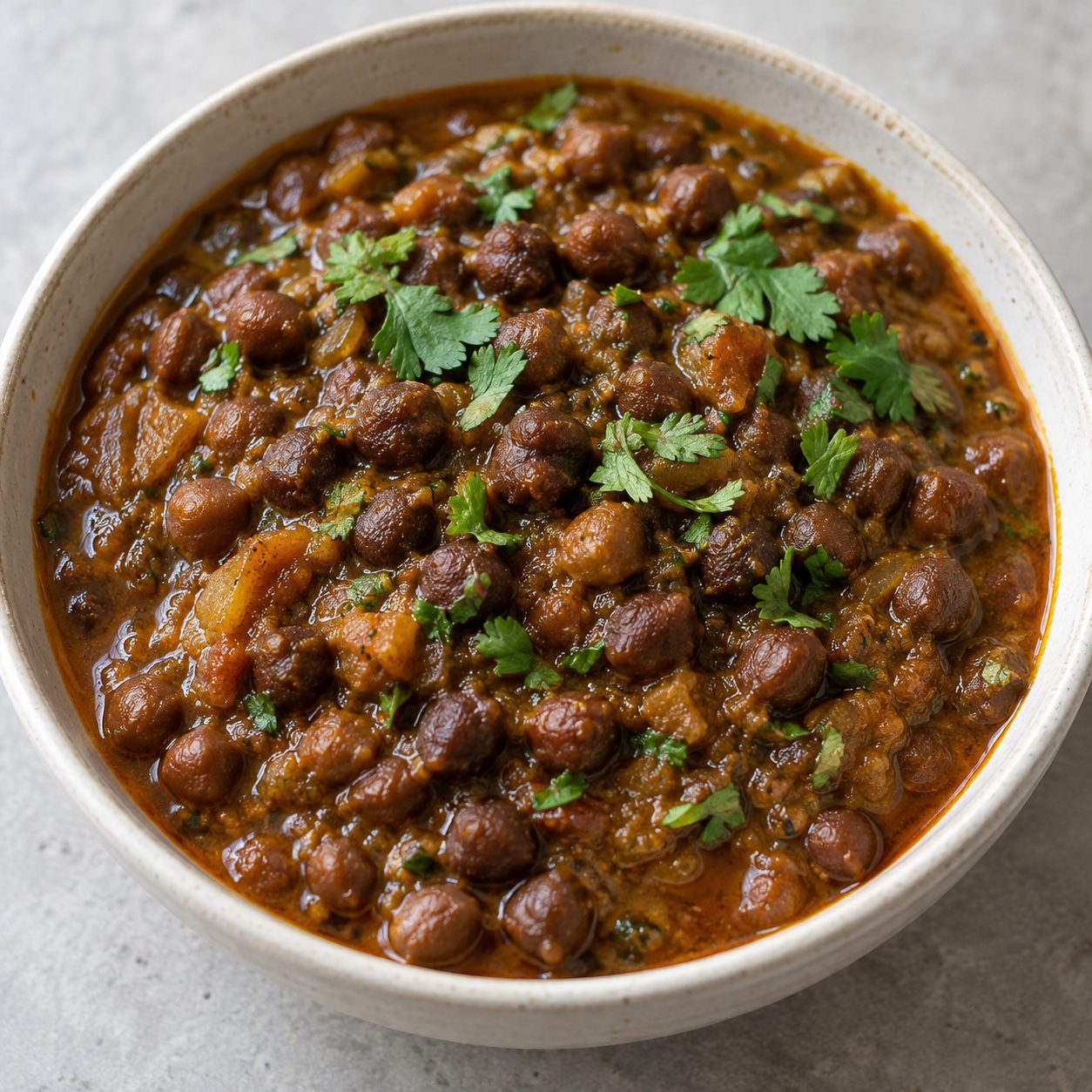 Black channa curry/Bengal gram curry (Kale chane ki curry)