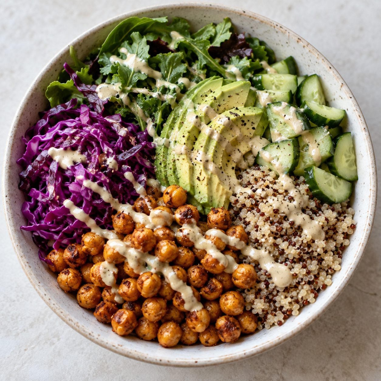 Chickpea Buddha Bowl with Tahini