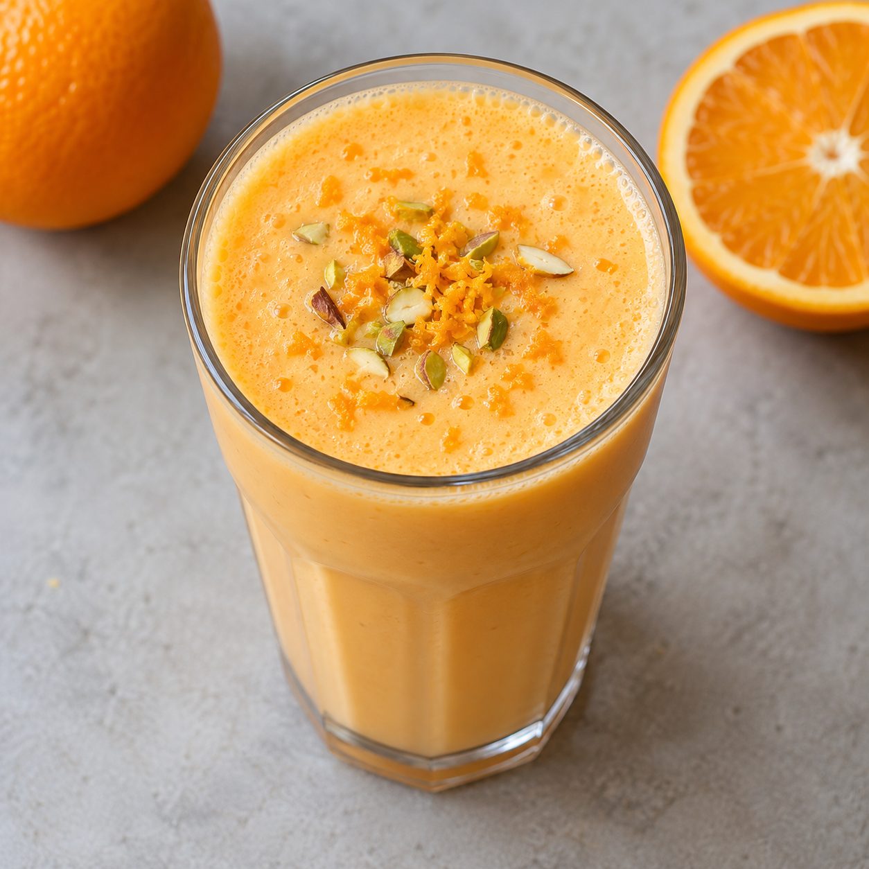 Orange milkshake (Narangi milkshake)
