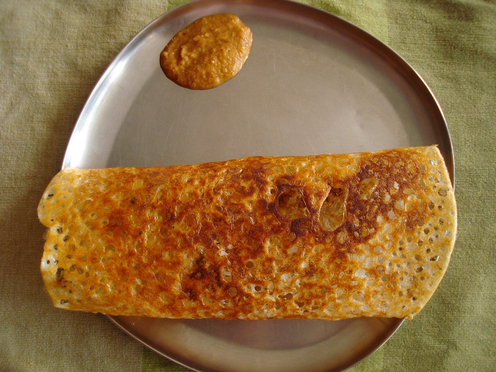 Semolina dosa (Suji/Rava dosa)