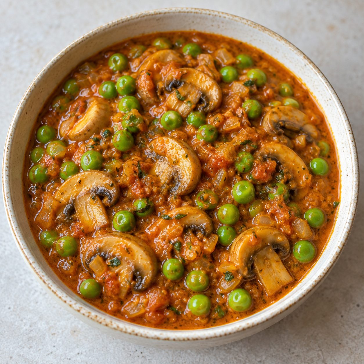 Pea mushroom curry (Matar mushroom)