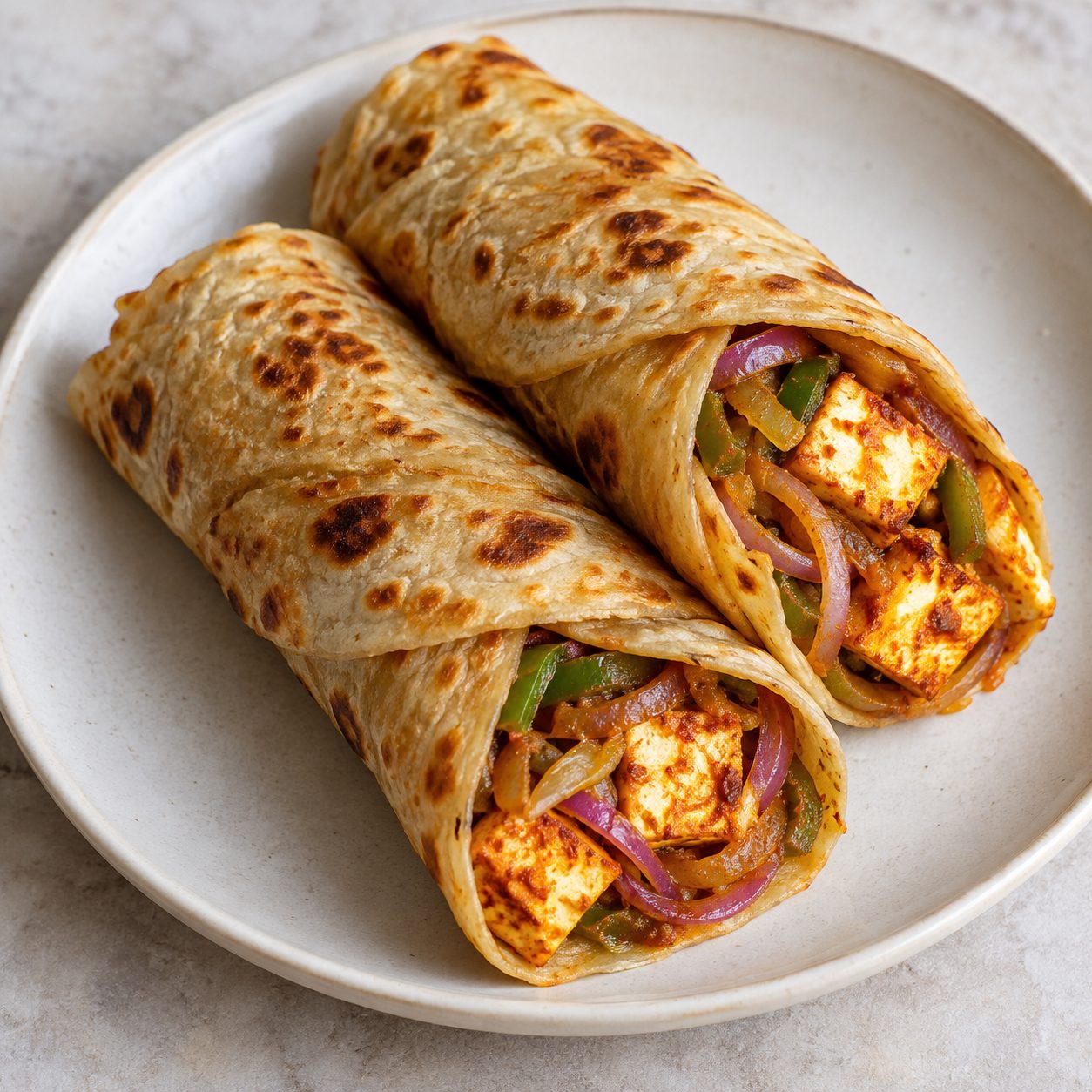 Paneer kaathi roll