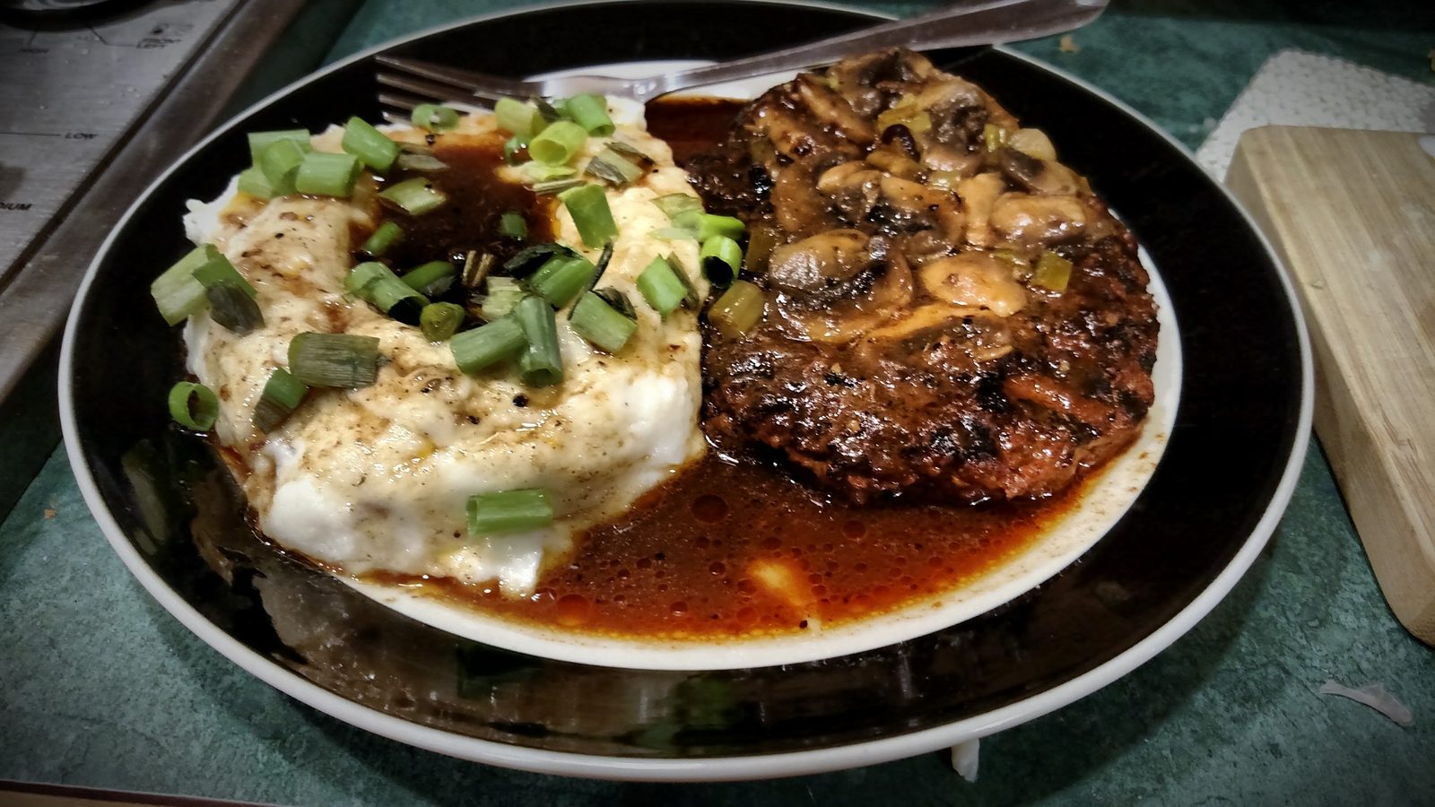Steak with Mashed Potatoes