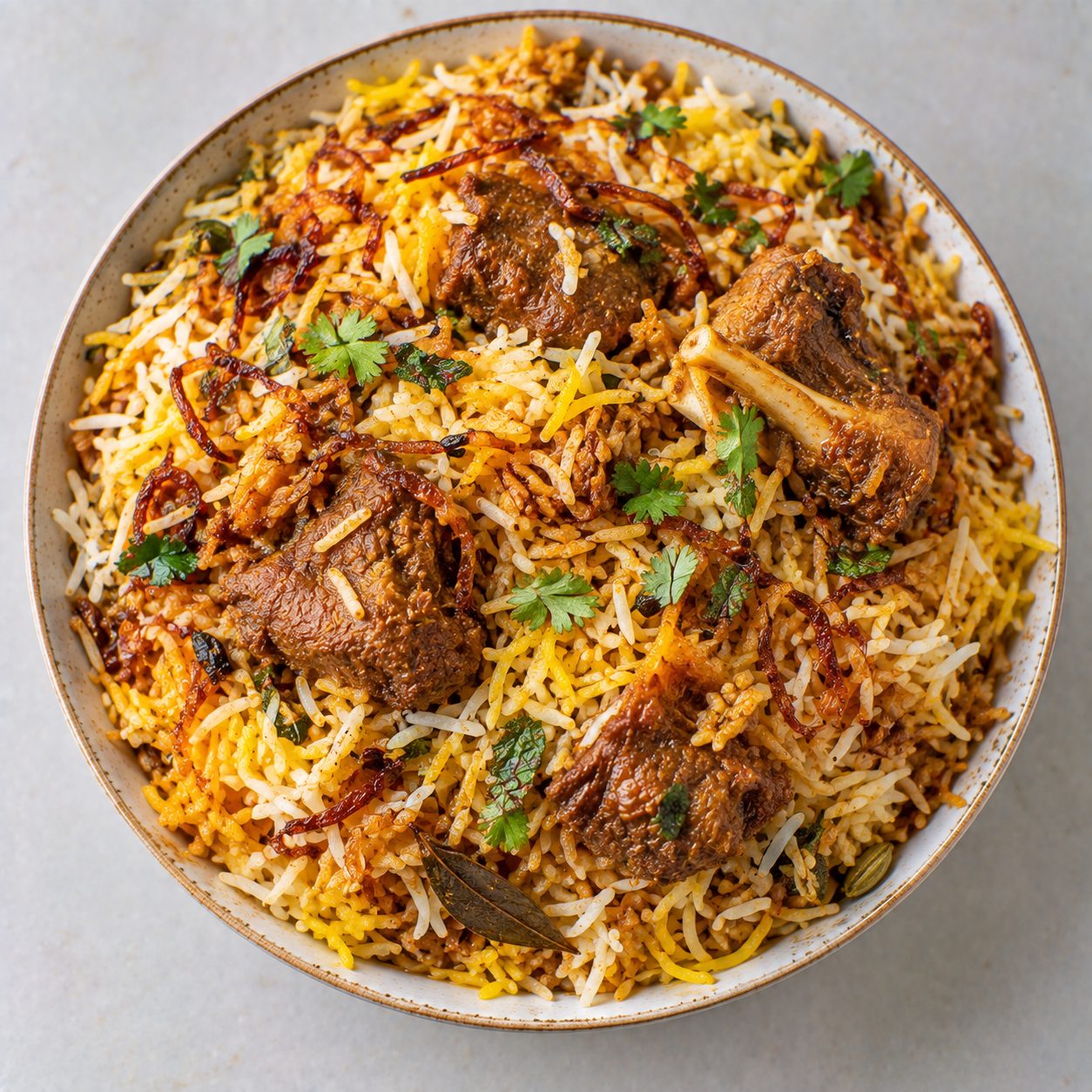 Mutton biryani/biriyani