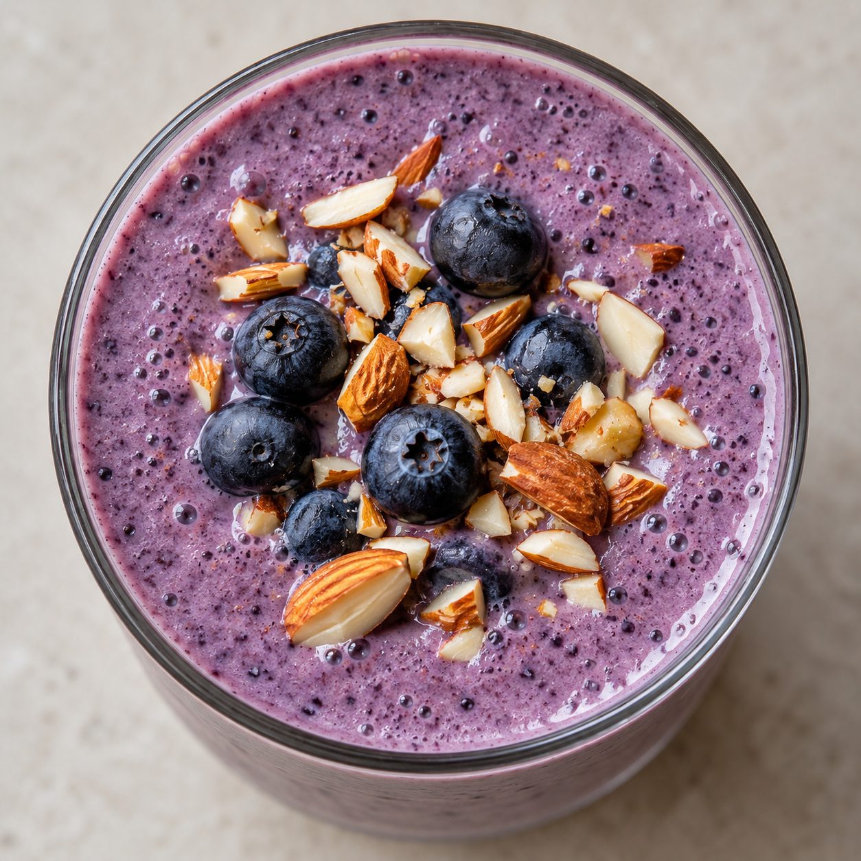 Blueberry Almond Protein Smoothie
