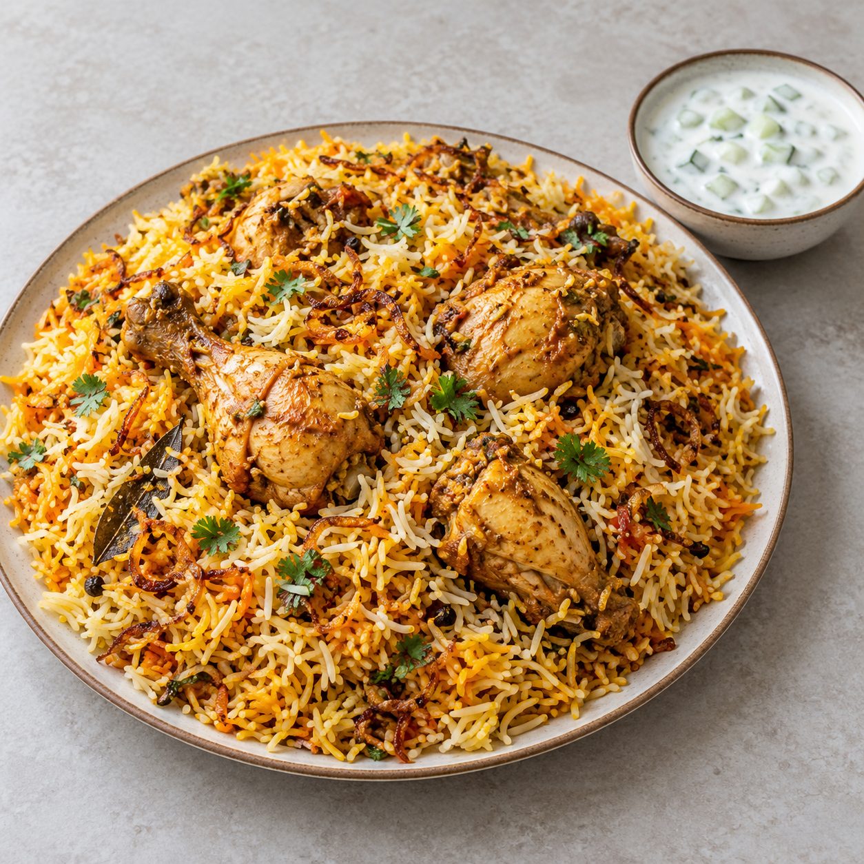 Chicken Biryani with Raita (Large)