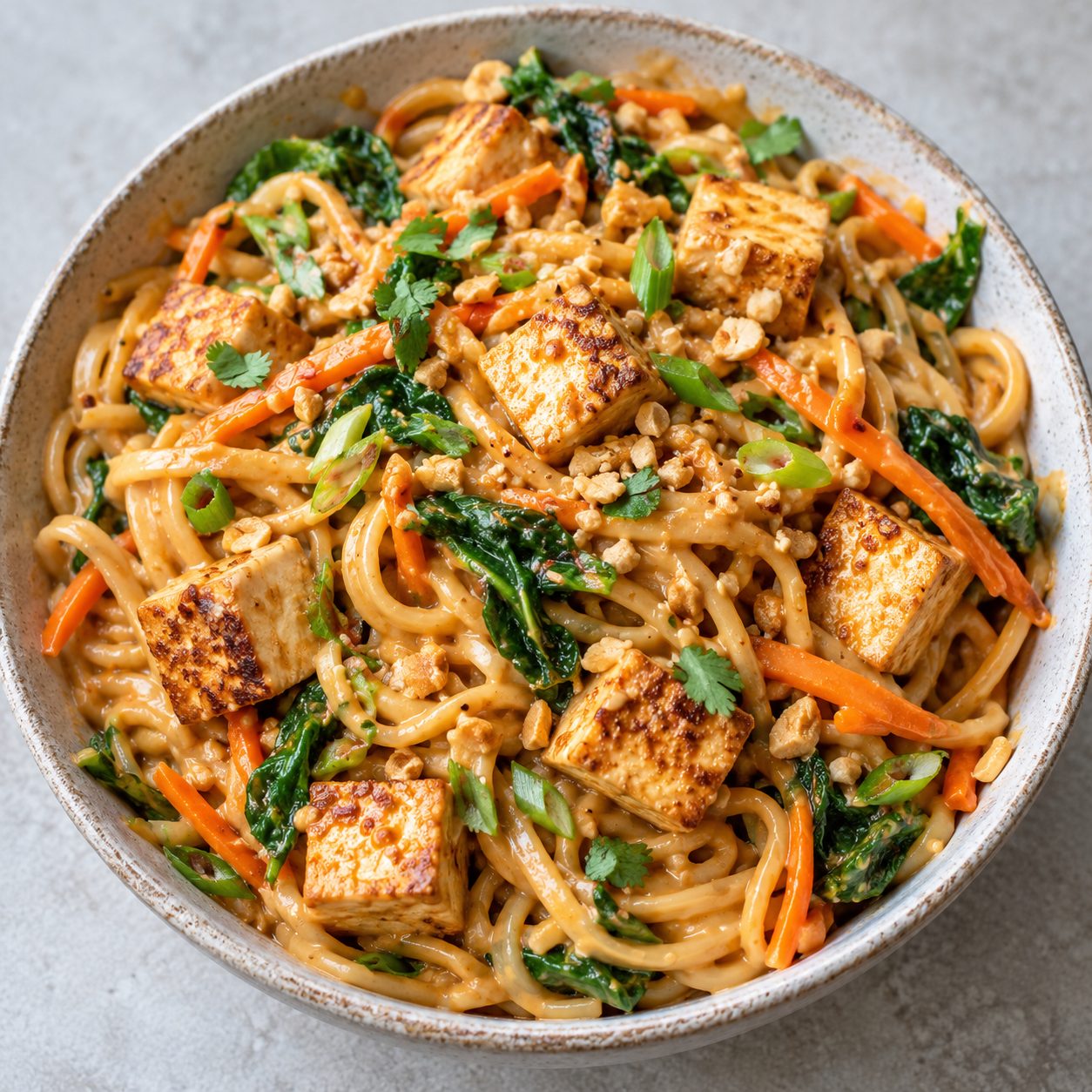 Peanut Tofu Noodle Bowl (Large)