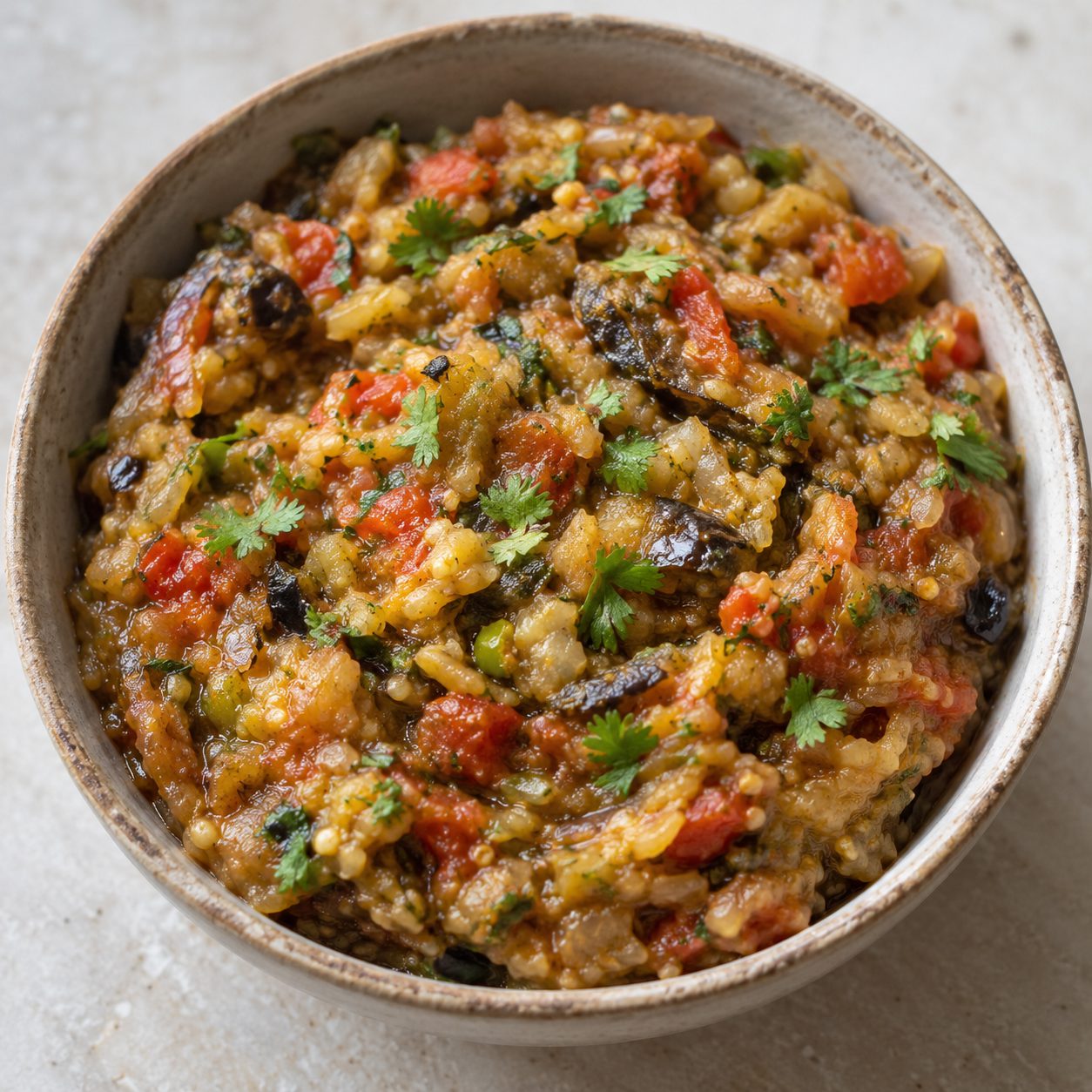 Brinjal bhartha (Baingan ka bhartha)