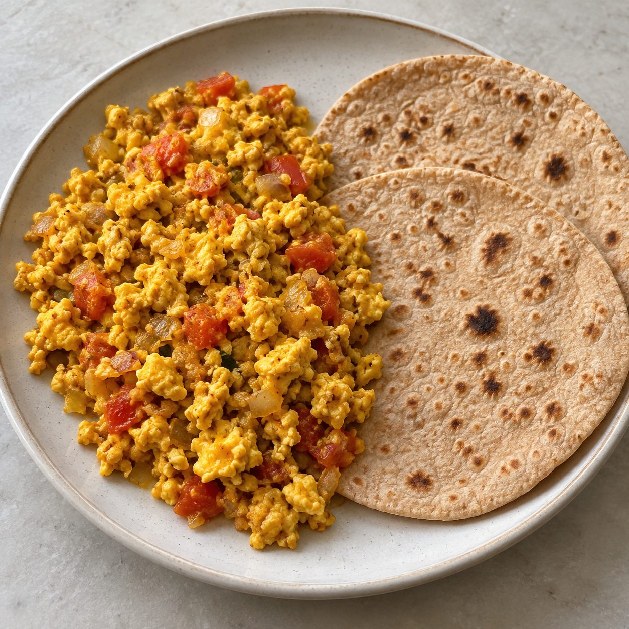 Egg Bhurji with 2 Roti