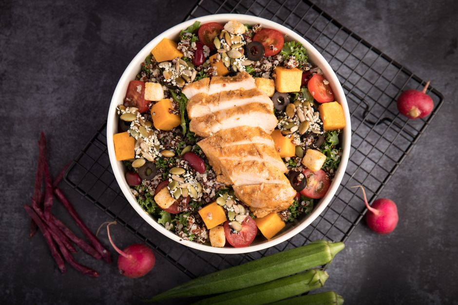 Grilled Chicken Quinoa Bowl