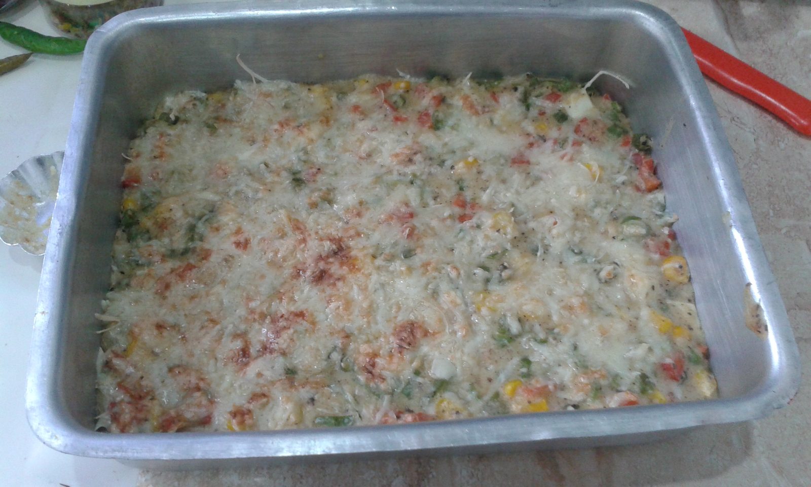 Baked vegetables