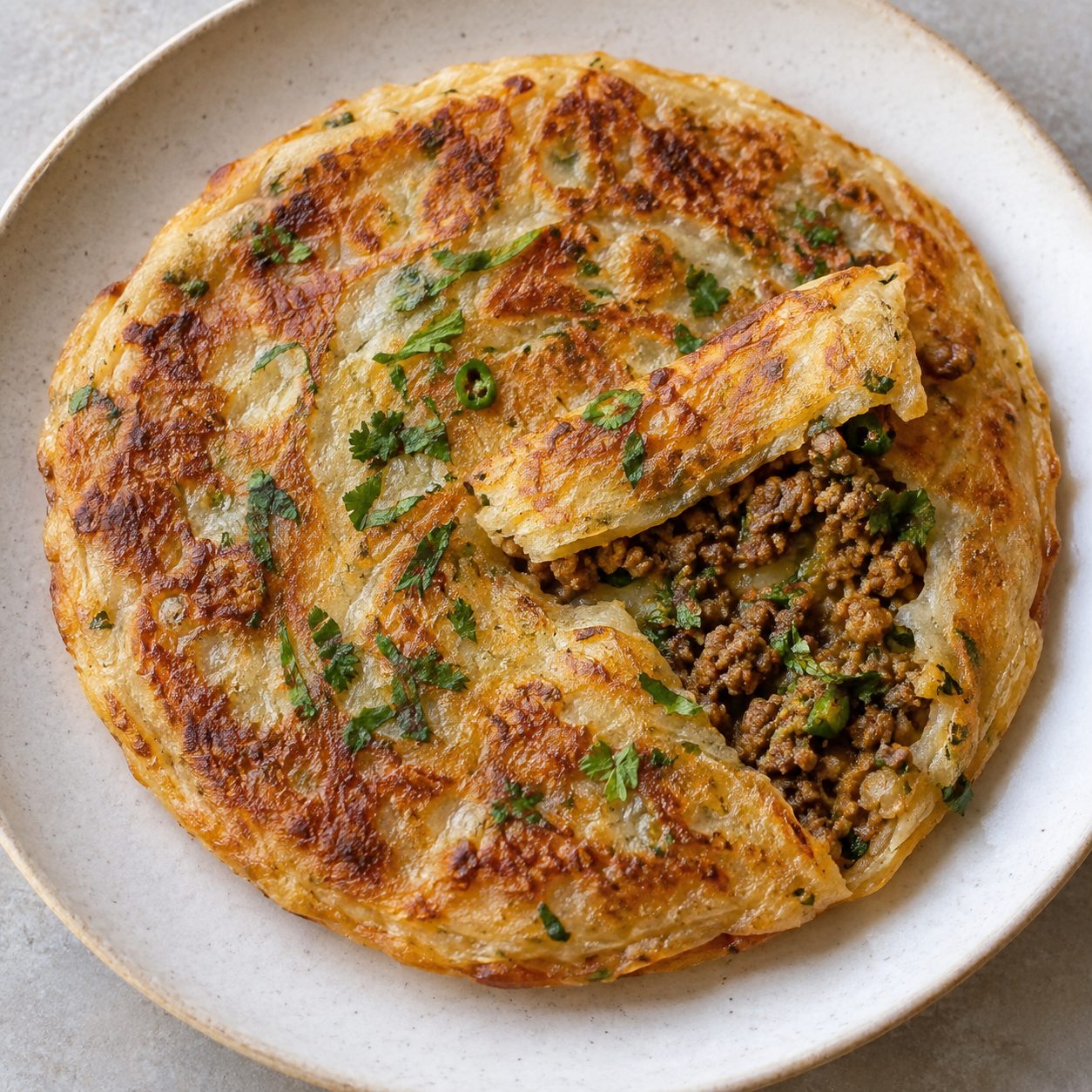 Keema pancake