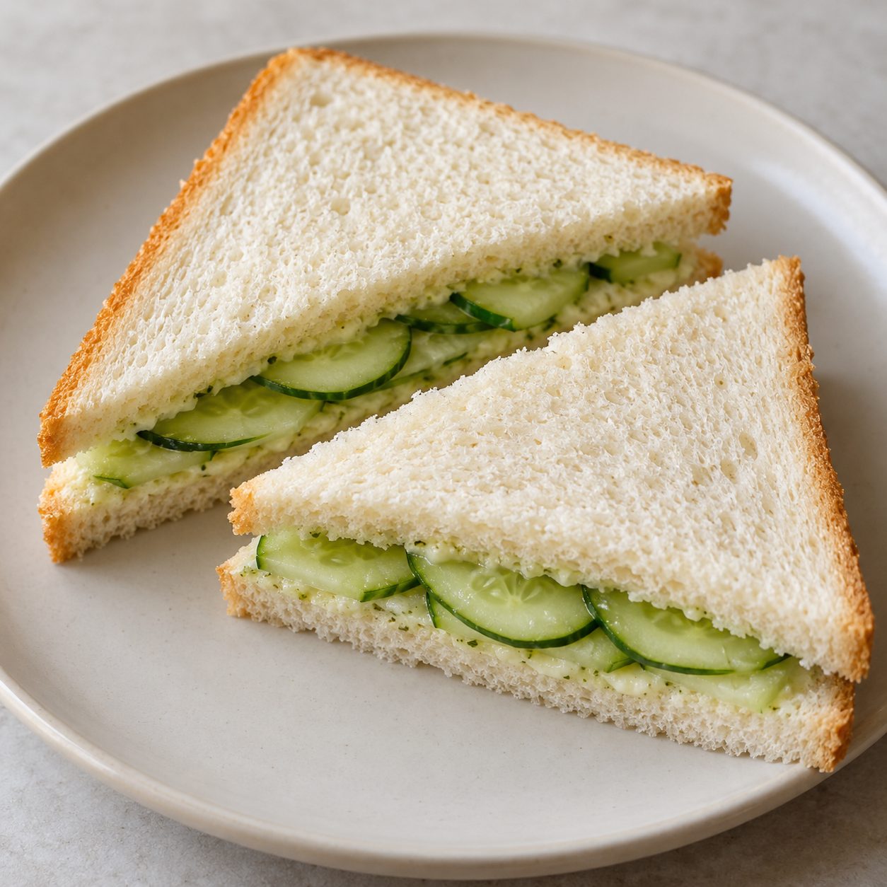 Cucumber sandwich (Kheere ka sandwich)