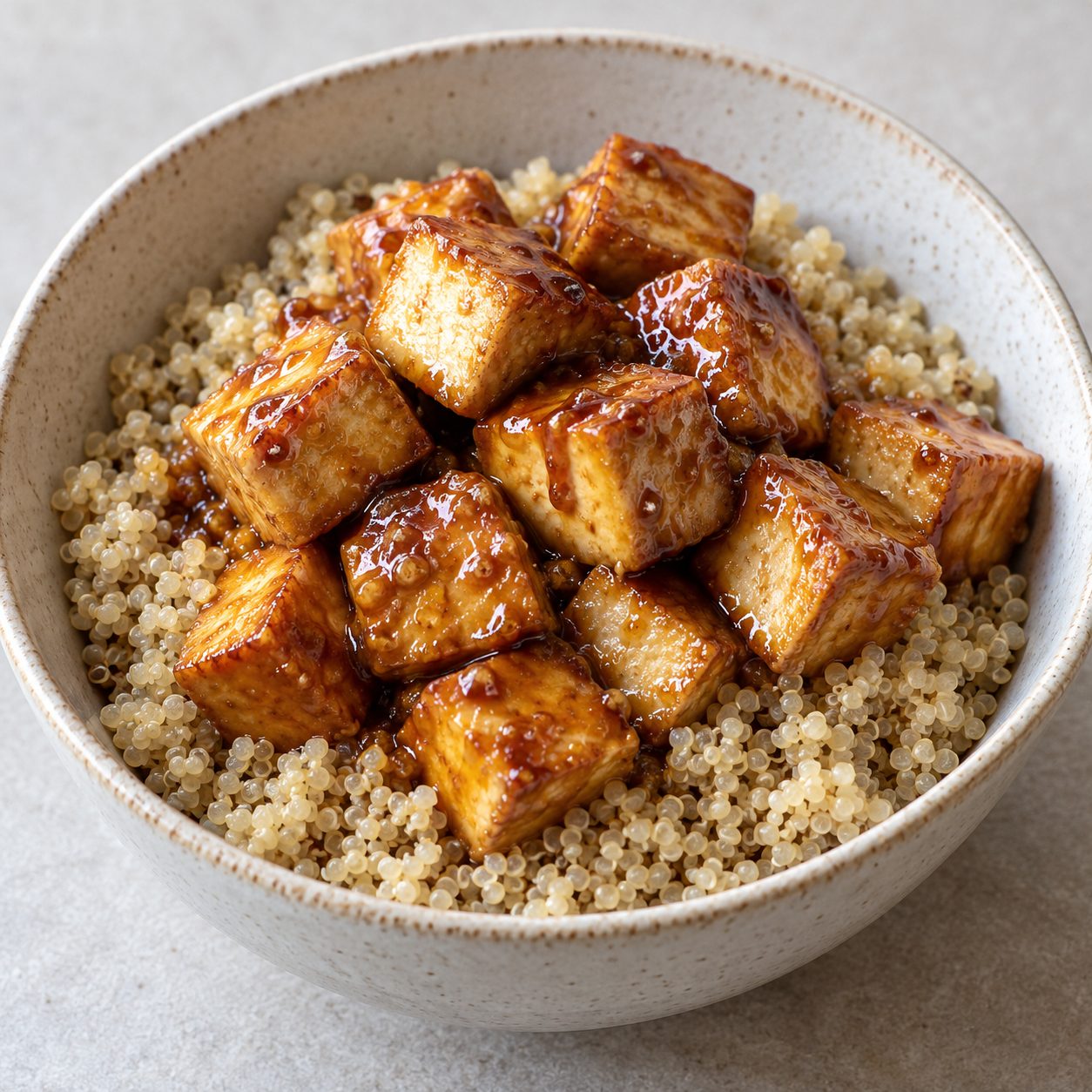 Miso-Glazed Tofu + Quinoa