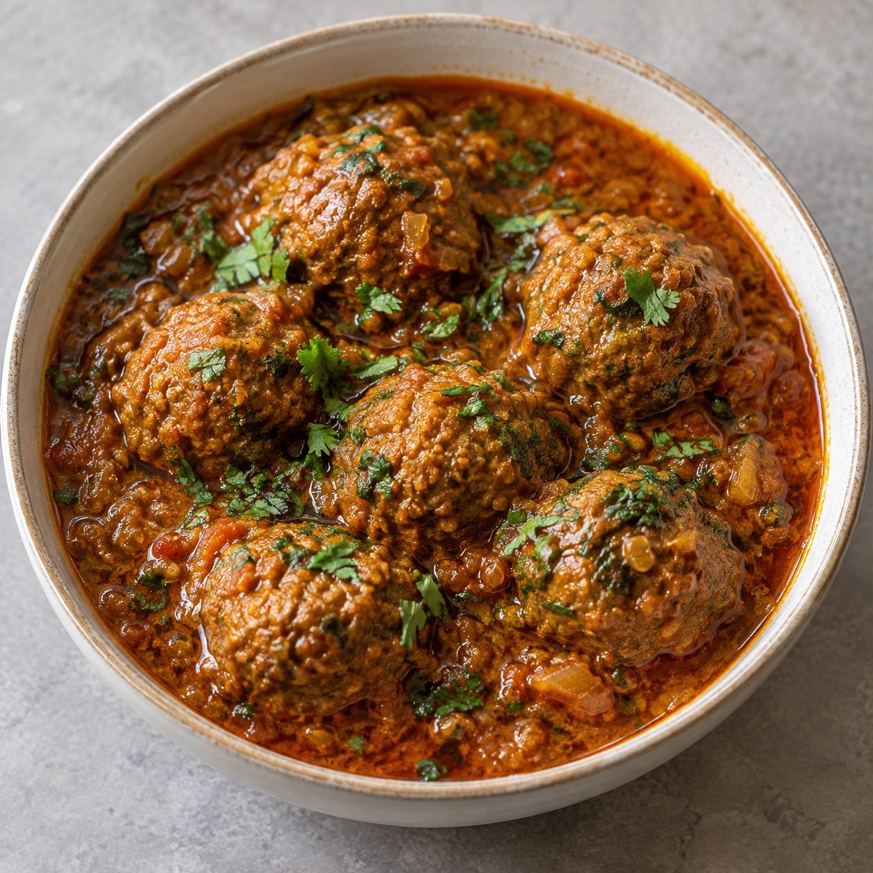 Keema kofta curry