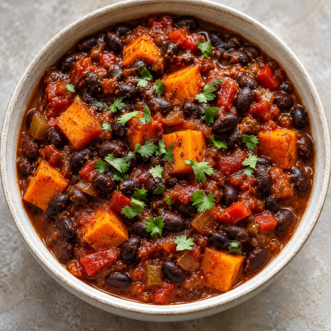 Black Bean Sweet Potato Chili
