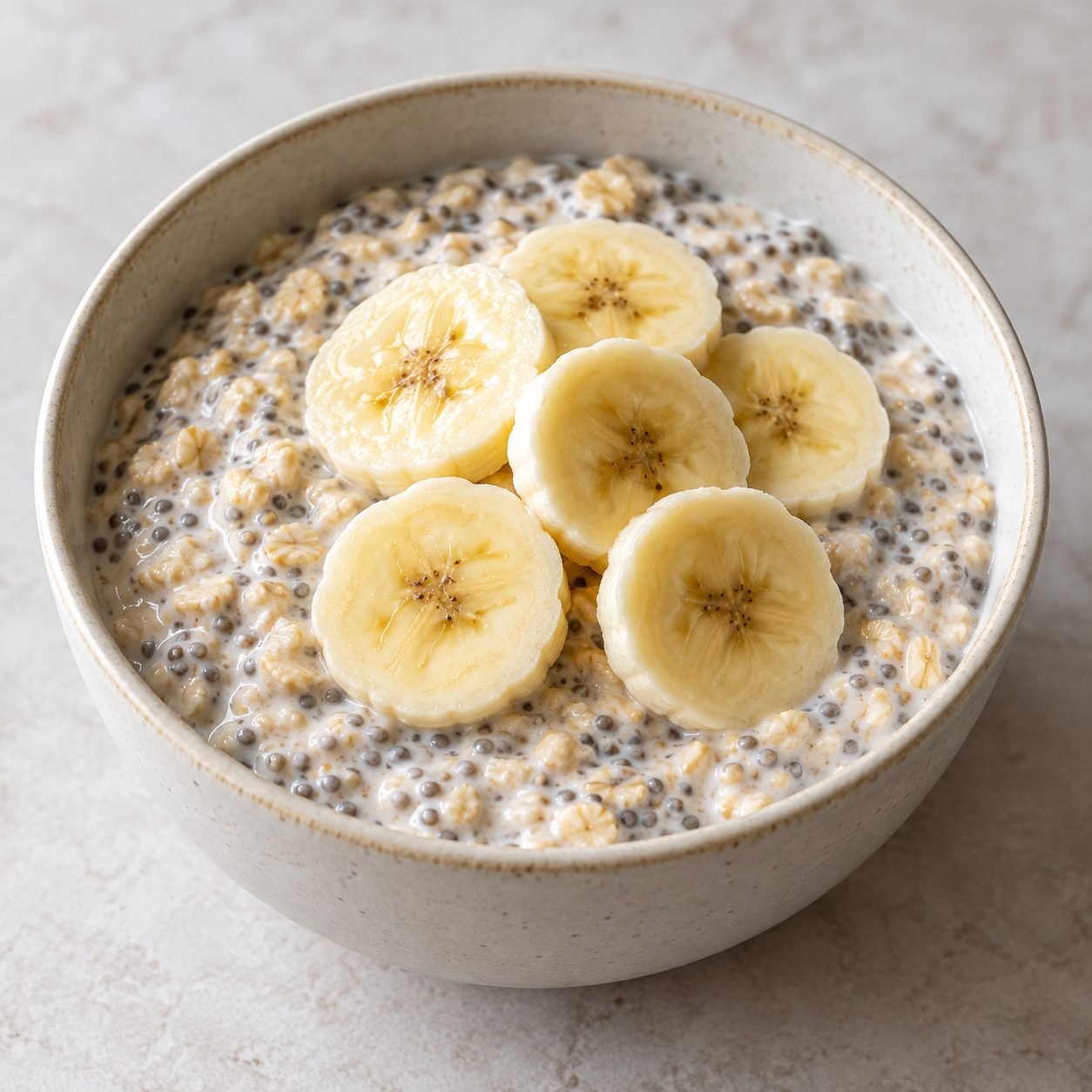 Overnight Oats with Chia & Banana