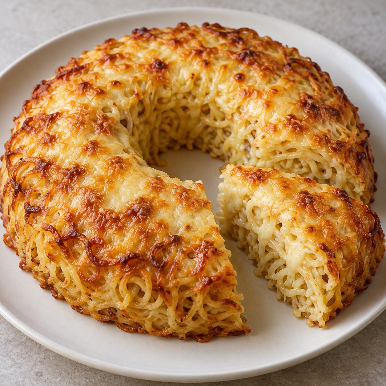 Cheese noodle ring